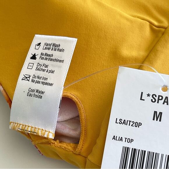 L*Space Alia Cut Out Swim Bikini Top Floral Tropical - Picture 6 of 12